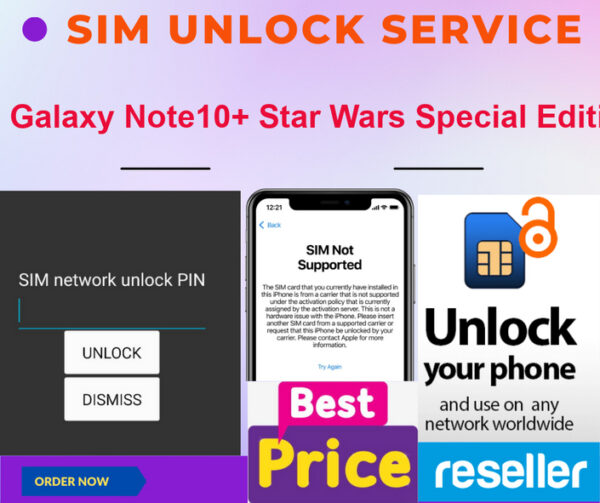 sim unlock service Galaxy Note10+ Star Wars Special Edition SC-01M