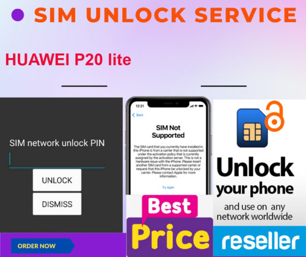 sim unlock service HUAWEI P20 lite