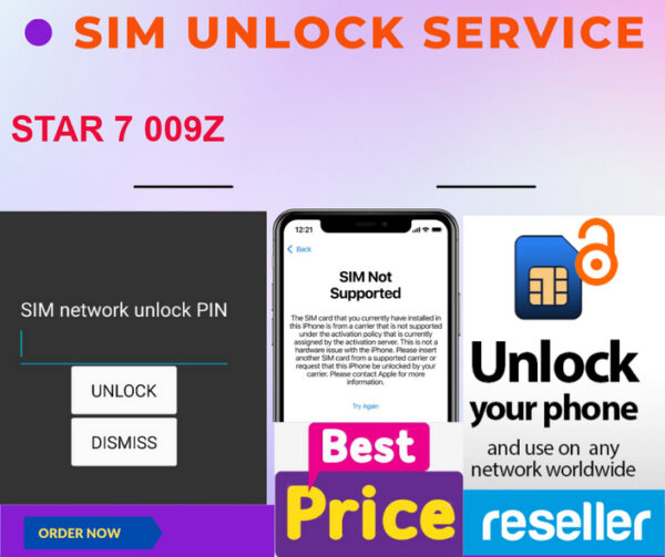 sim unlock service STAR 7 009Z