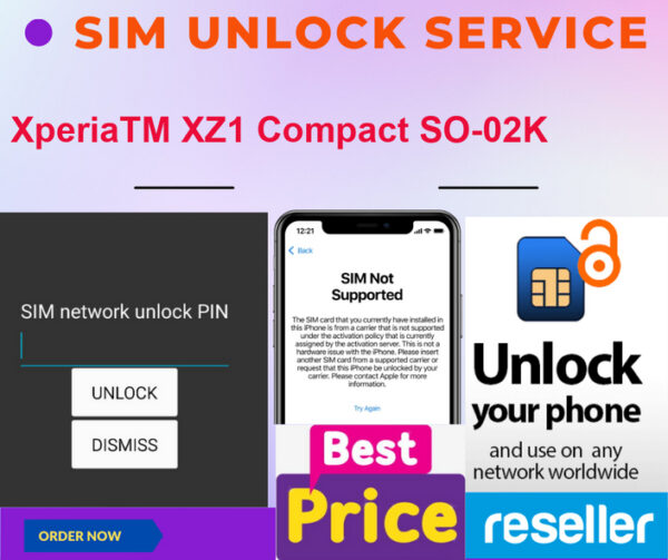 sim unlock service XperiaTM XZ1 Compact SO-02K